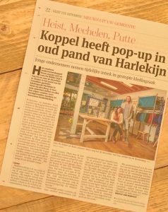 Belgian Wood Design staat in de krant. Artikel over ondernemers en hun uitdagingen.