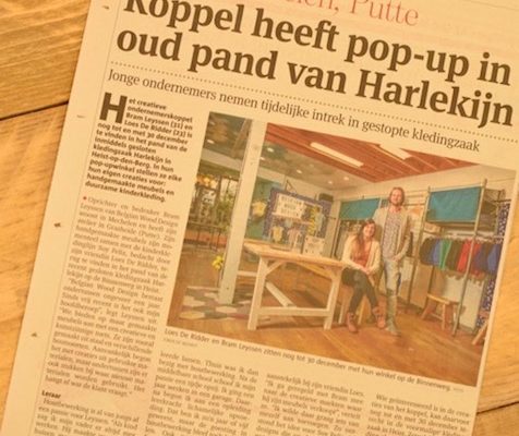 Belgian Wood Design staat in de krant. Artikel over ondernemers en hun uitdagingen.