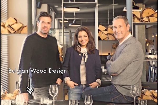 Gert Verhulst, Sergio herman en co komen de tafeltjes van Belgian Wood Design met eigen ogen uittesten