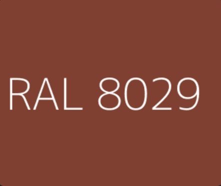 RAL 8029 is een van de meest gekozen kleuren poedercoat bij Belgian Wood Design